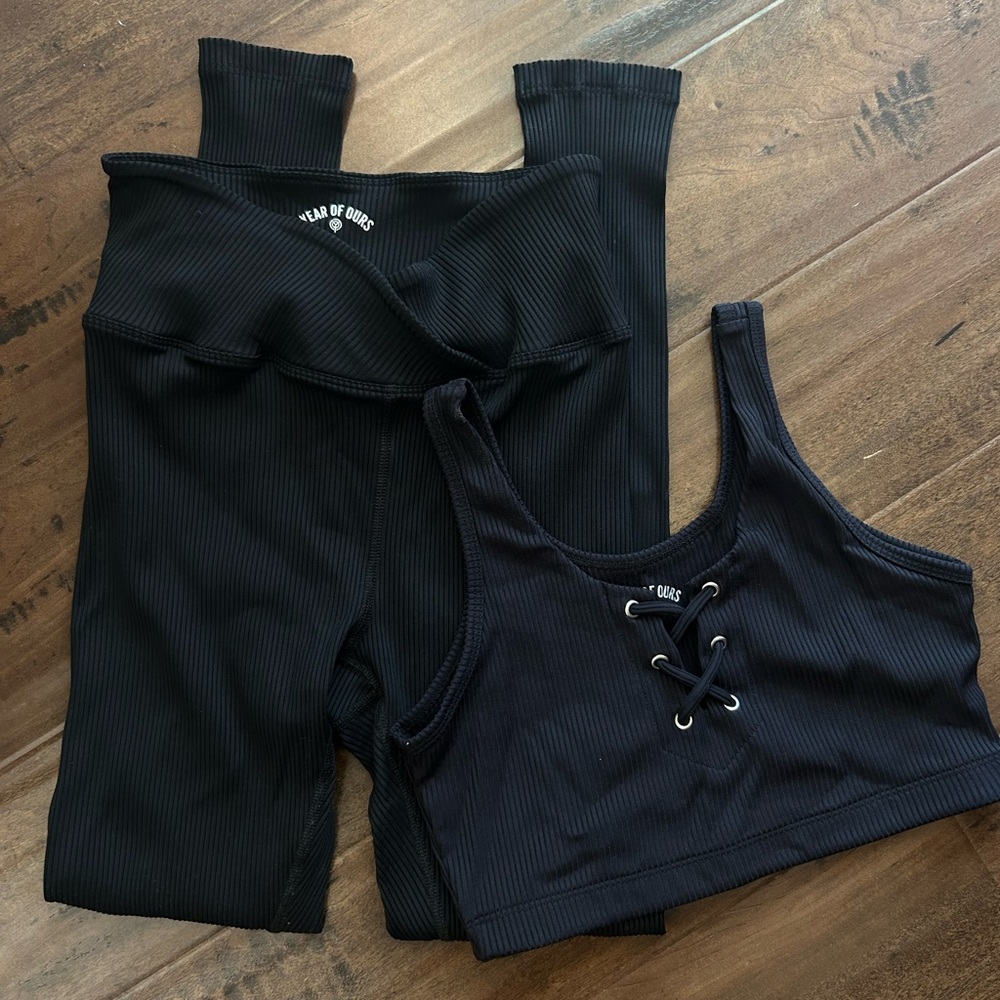 Year of Ours Ribbed Legging and Bra Set